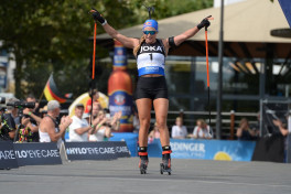 Dorothea Wierer und Johannes Thingnes Boe gewinnen beim City Biathlon in Wiesbaden