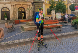 Auf Skirollern durch Europa: Stefan Prinz auf dem Weg zum Atlantik