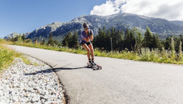 Eröffnung der ersten Schlaufe der Skirollerbahn in Lenzerheide am 1. Juni