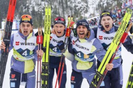 Deutsche Langlauf Herren holen überraschend Staffel-Bronze in Planica