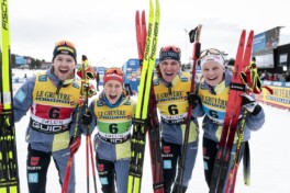 Langlauf Weltcup Falun: Kuchler/Hennig/Sossau/Carl Dritte in Mixed-Staffel hinter Schweden und Norwegen