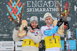 Werro und Haga gewinnen verschneiten Engadin Skimarathon