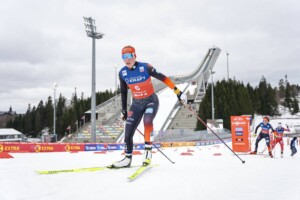 Jenny Nowak (GER) am Holmenkollen, wo im März der erste Großschanzenweltcup der Damen stattfinden wird.