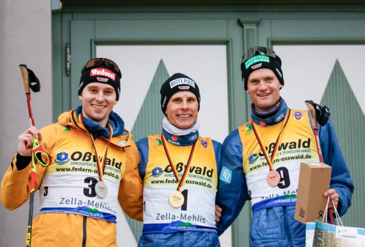 Die Tagessieger: Terence Weber (GER), David Mach (GER), Wendelin Thannheimer (GER), (l-r)