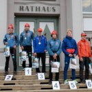 Die Top 6 der Junioren: Richard Stenzel (GER), Jonathan Graebert (GER), Felix Brieden (GER), Benedikt Graebert (GER), Matti Ebell (GER), Ansgar Schupp (GER), (l-r)