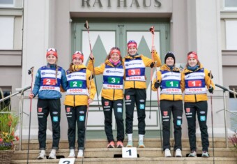 Ronja Loh (GER), Jenny Nowak (GER), Nathalie Armbruster (GER), Svenja Wuerth (GER), Cindy Haasch (GER), Maria Gerboth (GER), (l-r)