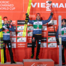 Julian Schmid (GER), Johannes Rydzek (GER), Vinzenz Geiger (GER), (l-r)