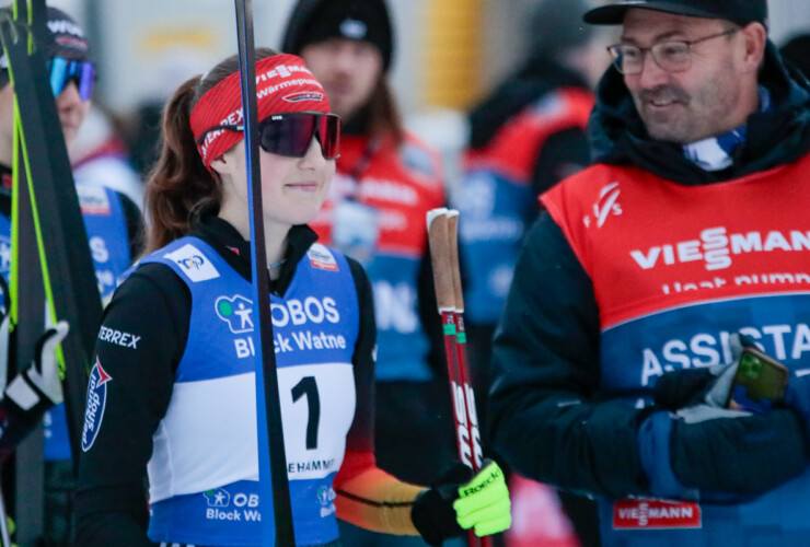 Maria Gerboth (GER) geht als Erste ins Rennen.