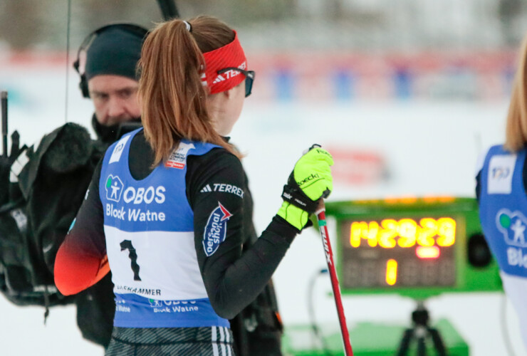 Maria Gerboth (GER) geht als Erste ins Rennen.