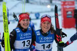 Jenny Nowak (GER), Nathalie Armbruster (GER), (l-r)