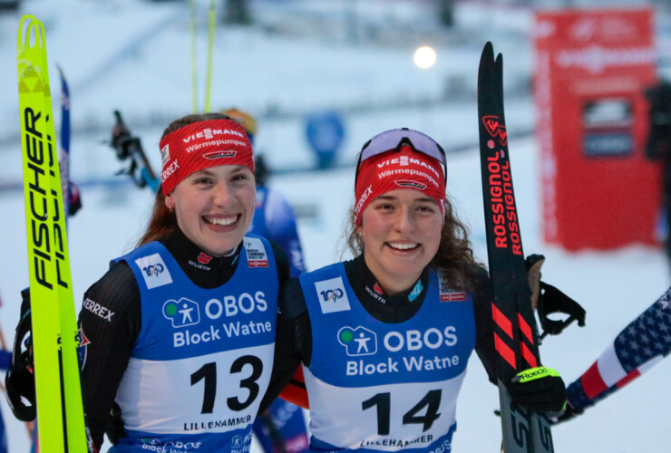 Jenny Nowak (GER), Nathalie Armbruster (GER), (l-r)