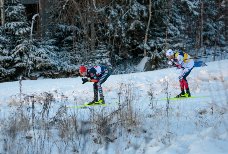 Julian Schmid (GER), Jarl Magnus Riiber (NOR), (l-r)