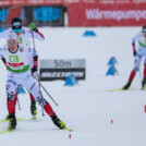 Jens Luraas Oftebro (NOR) sichert sich den Laufsieg.