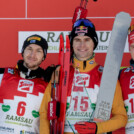 Das Podium der Herren: Ilkka Herola (FIN), Vinzenz Geiger (GER), Julian Schmid (GER), (l-r)