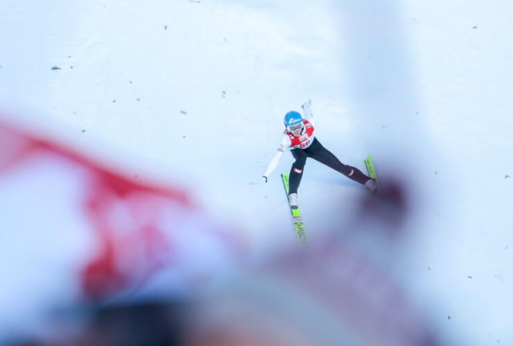 Thomas Rettenegger (AUT) konnte nur knapp einen Sturz vermeiden.