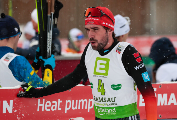 Johannes Rydzek (GER) spürt noch die Nachwirkungen seiner Erkrankung.