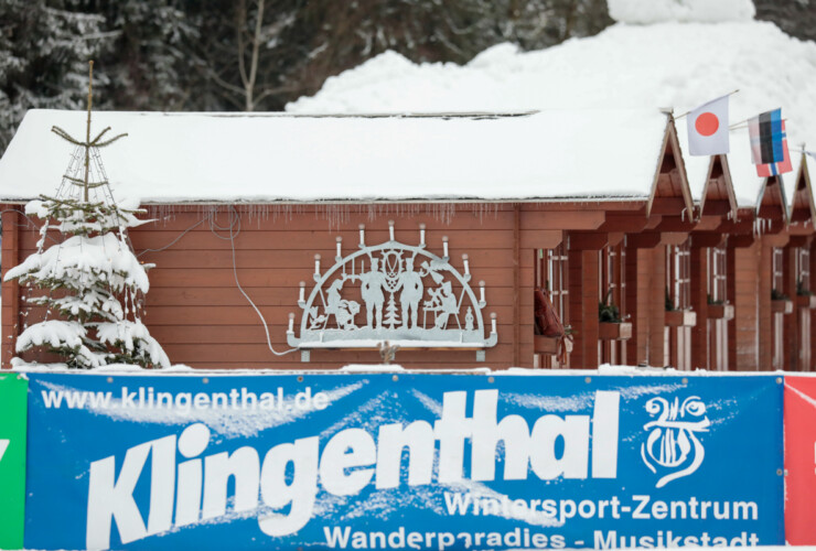 Weihnachtliche Dekoration in Klingenthal