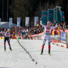 Johannes Lamparter (AUT) und Jens Luraas Oftebro (NOR) (l-r) im Zielsprint