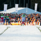 Haruka Kasai (JPN), Nathalie Armbruster (GER), Marte Leinan Lund (NOR) im Zielsprint