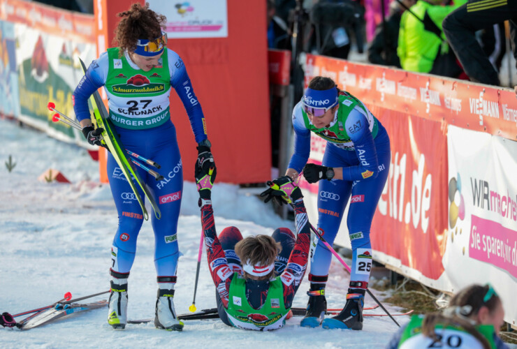 Daniela Dejori (ITA), Claudia Purker (AUT), Veronica Gianmoena (ITA), (l-r)