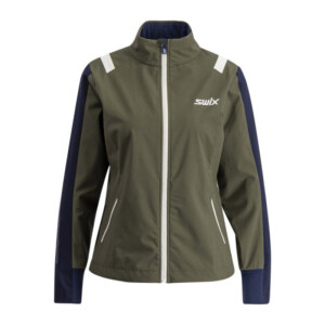 Swix Infinity Jacket Women - olive/ dark navy