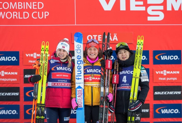 Ida Marie Hagen (NOR), Nathalie Armbruster (GER), Haruka Kasai (JPN), (l-r)