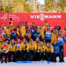 Maria Gerboth (GER), Nathalie Armbruster (GER), Jenny Nowak (GER), Sophia Maurus (GER), Vinzenz Geiger (GER), Wendelin Thannheimer (GER), Julian Schmid (GER), David Mach (GER), Johannes Rydzek (GER), Manuel Faisst (GER), Tristan Sommerfeldt (GER), (l-r)