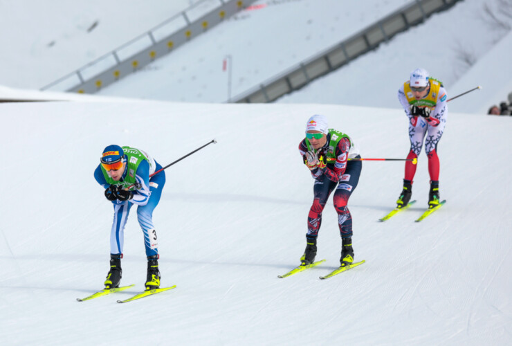 Ilkka Herola (FIN), Johannes Lamparter (AUT), Jarl Magnus Riiber (NOR), (l-r)