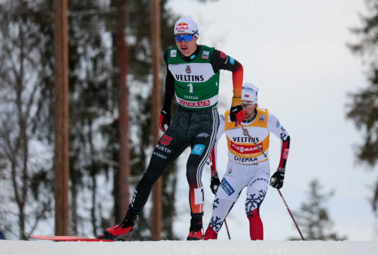 Vinzenz Geiger (GER), Jarl Magnus Riiber (NOR), (l-r)