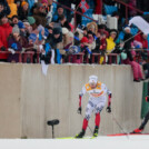 Zielsprint: Jarl Magnus Riiber (NOR), Vinzenz Geiger (GER), (l-r)