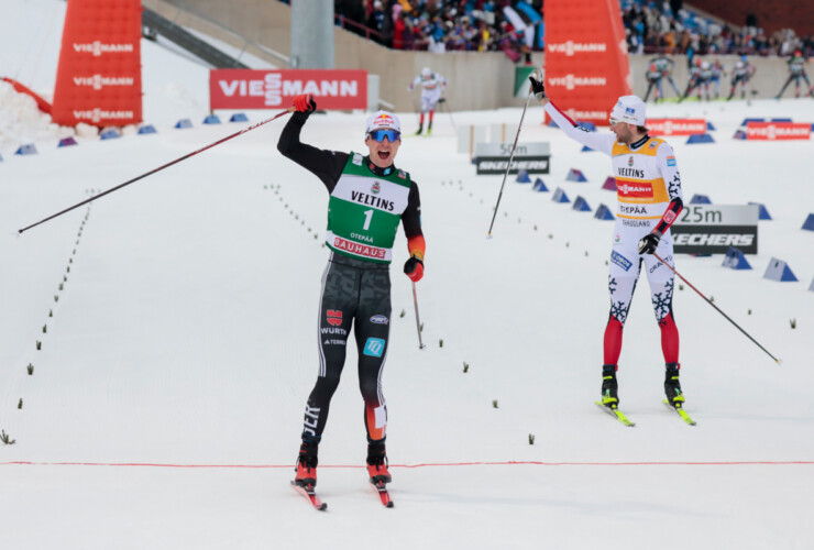 Vinzenz Geiger (GER), Jarl Magnus Riiber (NOR), (l-r)