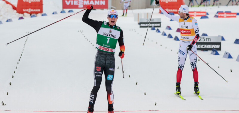 Vinzenz Geiger (GER), Jarl Magnus Riiber (NOR), (l-r)