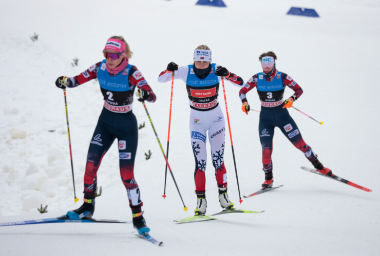 Annalena Slamik (AUT), Ida Marie Hagen (NOR), Claudia Purker (AUT), (l-r)