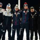 Team Sprint-Siegerehrung: Even Leinan Lund (NOR), Torje Seljeset (NOR), Andreas Gfrerer (AUT), Paul Walcher (AUT), Atsushi Narita (JPN), Kyotaro Yamazaki (JPN) (l-r)Andreas Gfrerer (AUT), Paul Walcher (AUT), Atsushi Narita (JPN), Kyotaro Yamazaki (JPN) (l-r)