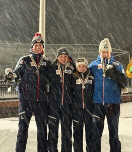 Paul Walcher (AUT), Laura Pletz (AUT), Anna-Sophia Gredler (AUT), Andreas Gfrerer (AUT) (l-r)