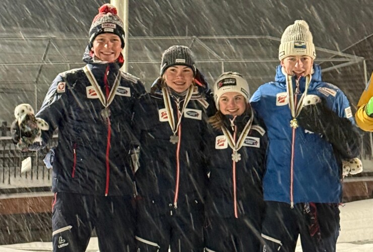 Paul Walcher (AUT), Laura Pletz (AUT), Anna-Sophia Gredler (AUT), Andreas Gfrerer (AUT) (l-r)