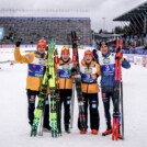 Julian Schmid (GER), Jenny Nowak (GER), Nathalie Armbruster (GER), Vinzenz Geiger (GER), (l-r)