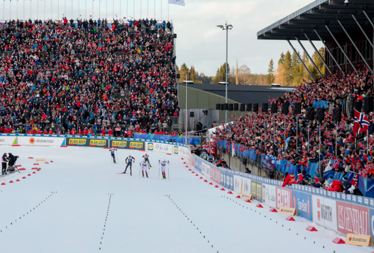 Johannes Lamparter (AUT), Vinzenz Geiger (GER), Jens Luraas Oftebro (NOR), Julian Schmid (GER), Jarl Magnus Riiber (NOR), (l-r)