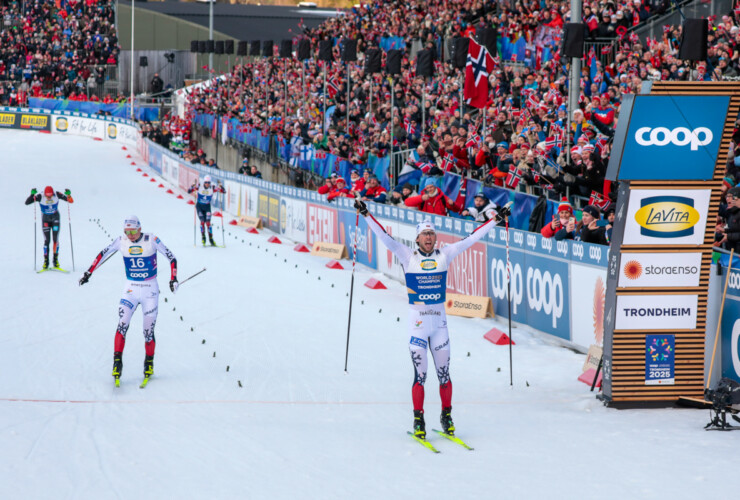 Johannes Lamparter (AUT), Jens Luraas Oftebro (NOR), Julian Schmid (GER), Jarl Magnus Riiber (NOR), (l-r)