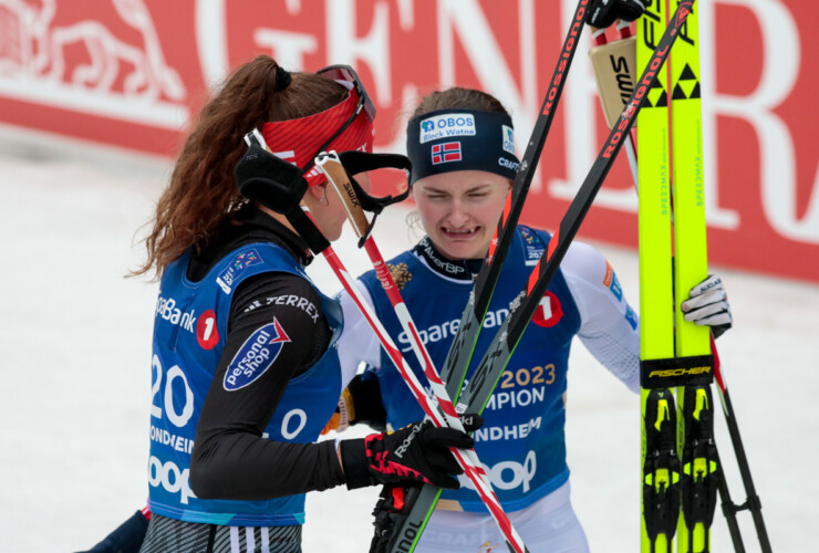 Nathalie Armbruster (GER), Gyda Westvold Hansen (NOR), (l-r)