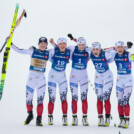 Gyda Westvold Hansen (NOR), Marte Leinan Lund (NOR), Ingrid Laate (NOR), Mille Marie Hagen (NOR), Ida Marie Hagen (NOR), (l-r)