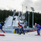 Franz-Josef Rehrl (AUT), Johannes Rydzek (GER), Marco Heinis (FRA), (l-r)