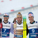 Joergen Graabak (NOR), Jarl Magnus Riiber (NOR), Vinzenz Geiger (GER), (l-r)