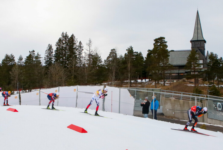 Franz-Josef Rehrl (AUT), Vinzenz Geiger (GER), Jarl Magnus Riiber (NOR), Johannes Lamparter (AUT), (l-r)