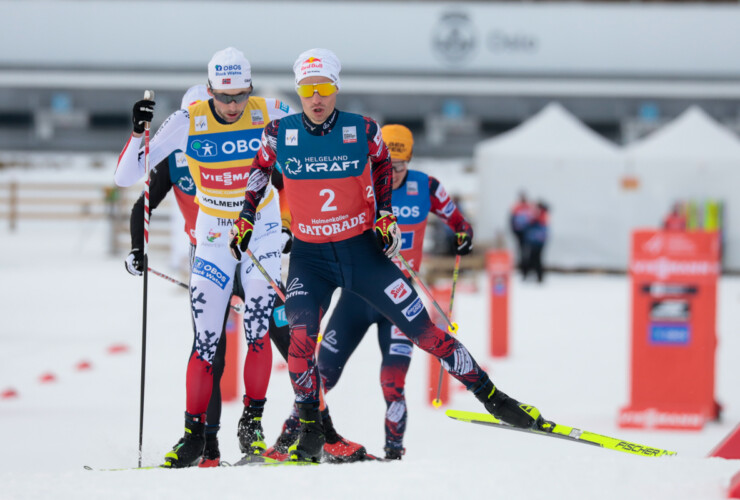 Jarl Magnus Riiber (NOR), Johannes Lamparter (AUT), (l-r)