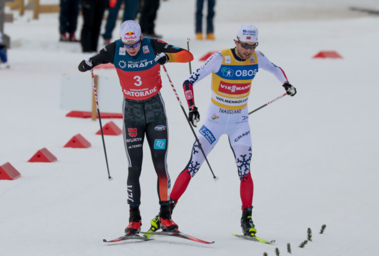 Vinzenz Geiger (GER), Jarl Magnus Riiber (NOR), (l-r)