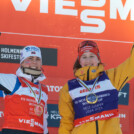 Die beste Läuferin und die beste Springerin: Ida Marie Hagen (NOR), Maria Gerboth (GER), (l-r)