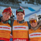 Richard Stenzel (GER), Simon Mach (GER), Pascal Mueller (SUI), (l-r)