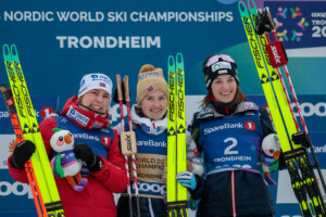 Ida Marie Hagen (NOR), Gyda Westvold Hansen (NOR), Lisa Hirner (AUT), (l-r)